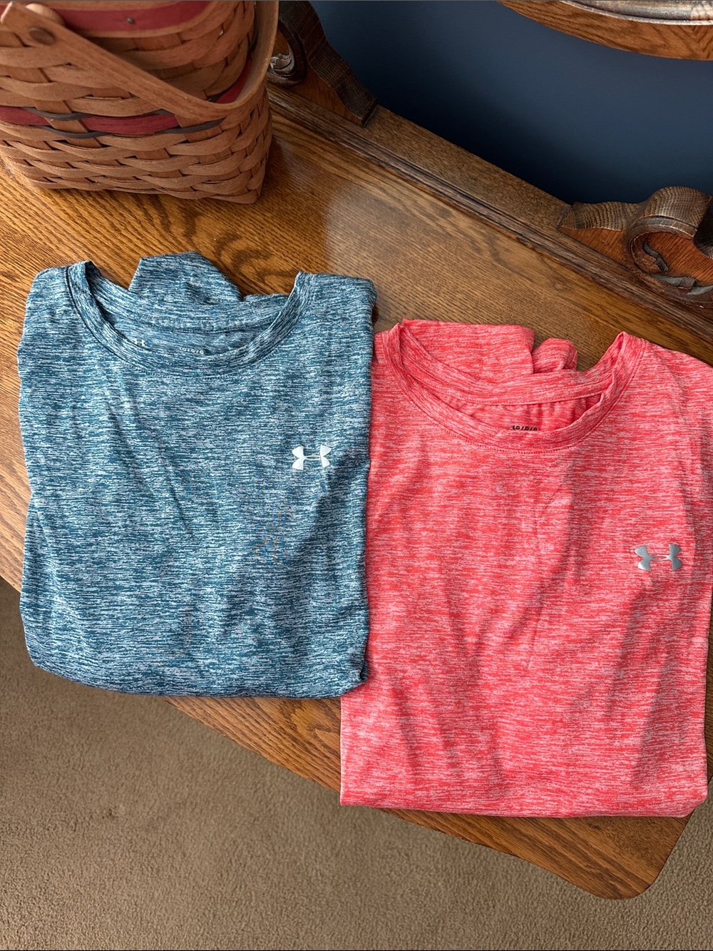 Lot of 2 - Under Armour Ladies Long Sleeve Loose Performance Tees